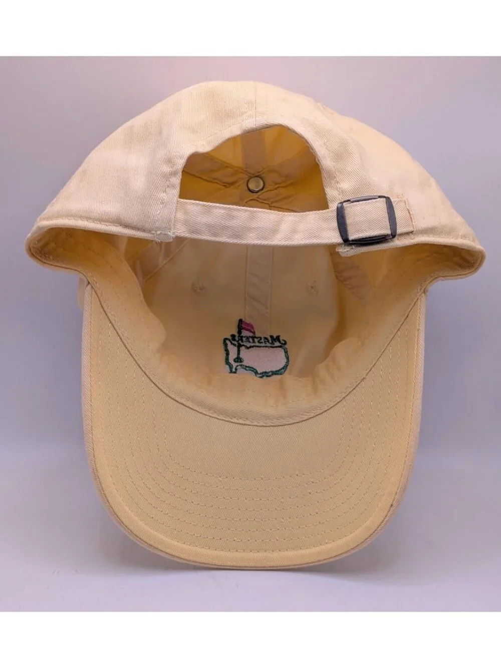 American Needle Masters 2014 Golf Hat Yellow Adjustable Strap Back Unisex Cap